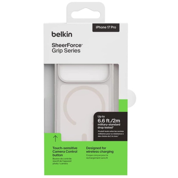 Фото - Чехол для смартфона Belkin for iPhone 17 Pro Magnetic Protective Grip Sand (MSA035HQSA)