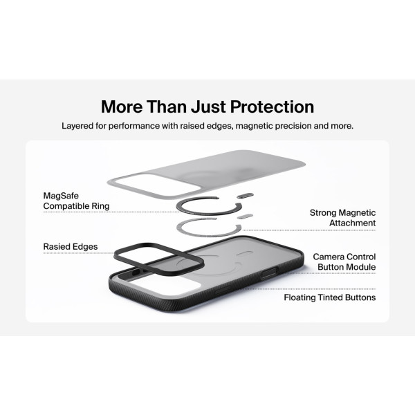 Фото - Чехол для смартфона Belkin for iPhone 17 Pro Max Magnetic Protective Grip Black (MSA036HQBK)