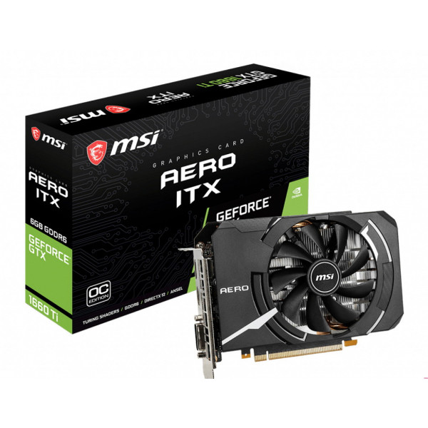 Фото - Видеокарта MSI GeForce GTX 1660 Ti Aero ITX OC 6GB GDDR6 192bit (GTX 1660 Ti Aero ITX 6G OC)