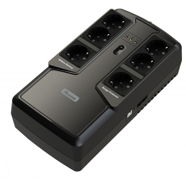 Фото - Источник бесперебойного питания Mustek PowerMust 600 Offline 600VA/300W USB (600-LED-OFF-T10)