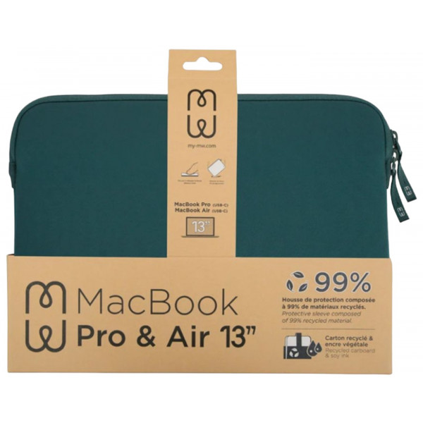 Фото - Чехол для ноутбука MW Basics 2Life Sleeve Case Green/White for MacBook Pro 13" M1/M2/MacBook Air 13" M1 (MW-410160)