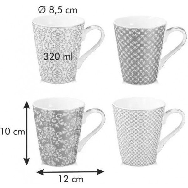 Фото - Набор чашек tescoma 387768 myCOFFEE 4 шт. Empire