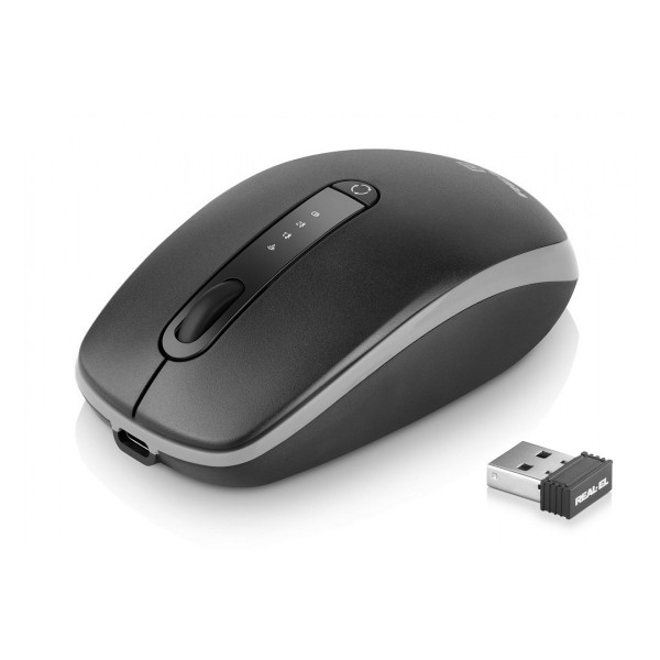 Фото - Мышь беспроводная REAL-EL RM-455W Black