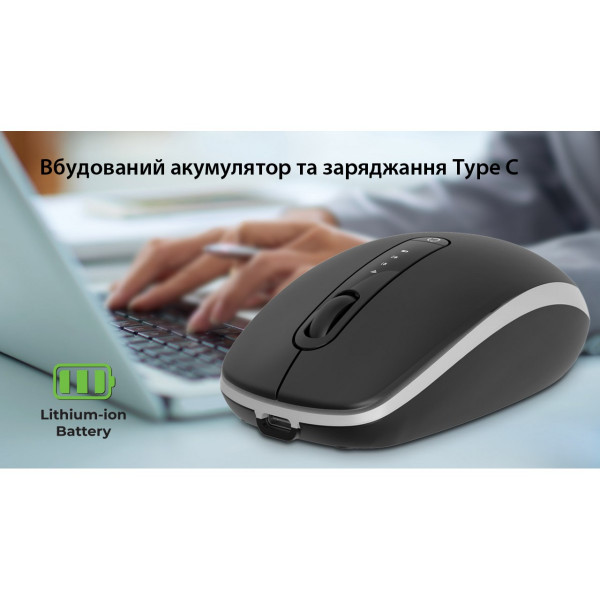 Фото - Мышь беспроводная REAL-EL RM-455W Black