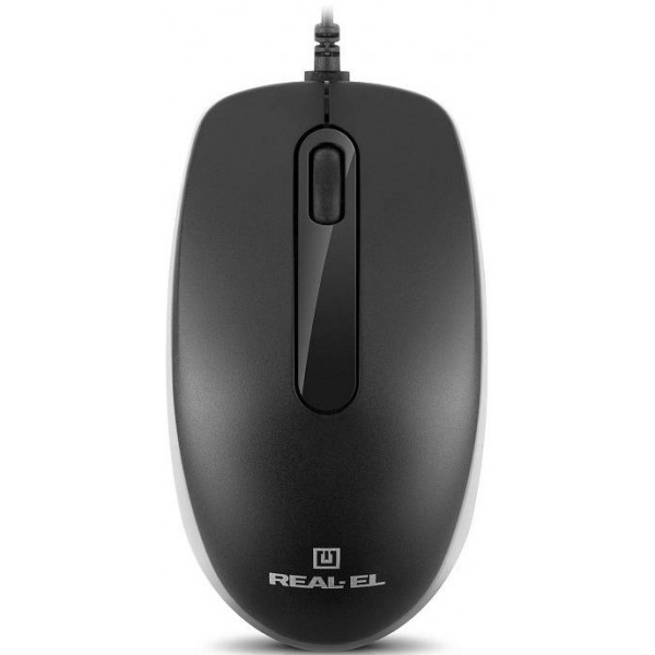 Фото - Мышь проводная REAL-EL RM-215 Black (EL123200037)