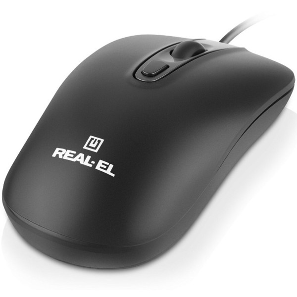 Фото - Мышь проводная REAL-EL RM-222 Black (EL123200040)