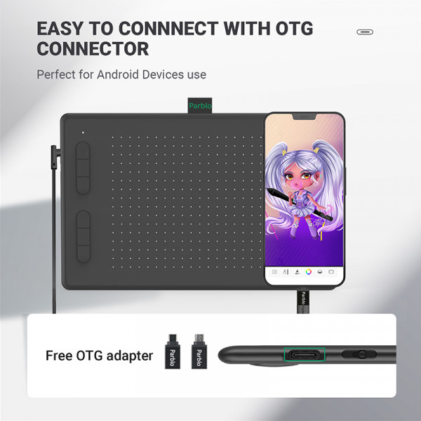 Фото - Графический планшет Parblo N10B Black