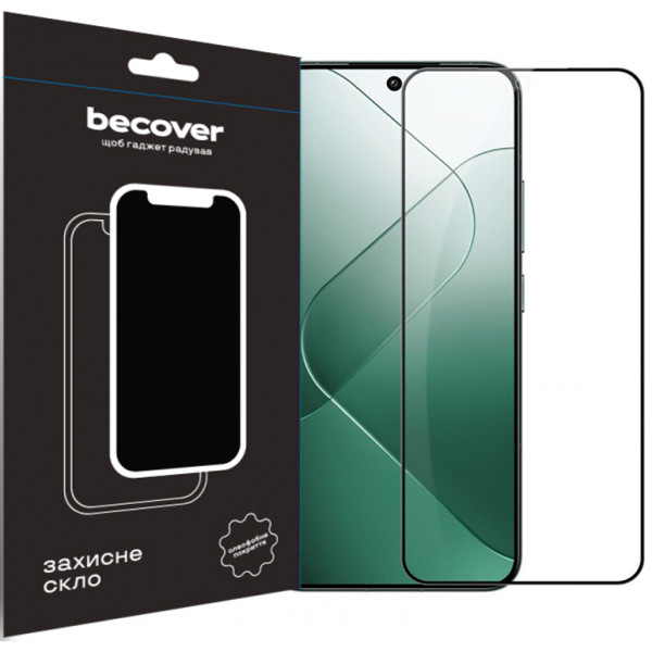 Фото - Защитное стекло для смартфона BeCover Xiaomi 14 5G Black (710789)