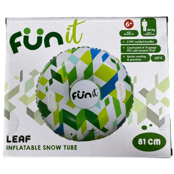 Фото - Надувные санки Bottari тюбинг LEAF 81 см Green (72003-IS)