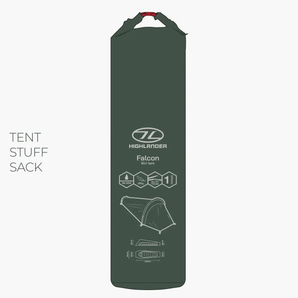 Фото - Палатка Highlander Falcon Bivi Tent Pine Green (TEN165-PG)