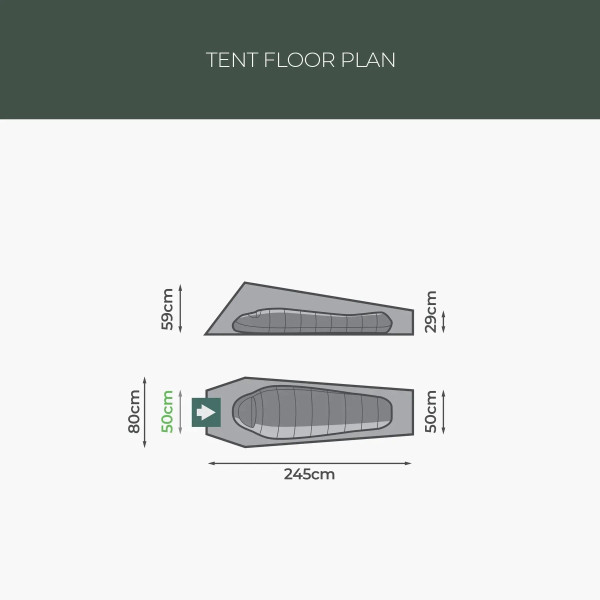 Фото - Палатка Highlander Falcon Bivi Tent Pine Green (TEN165-PG)