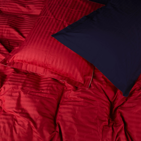 Фото - Комплект постельного белья детский MirSon Satin Stripe 30-0018 + 30-0020 Nariman 110х140 (2200005247341)