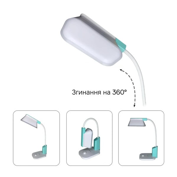 Фото - Настольная лампа Weidasi WD-6076 5W 381lm USB 5V White