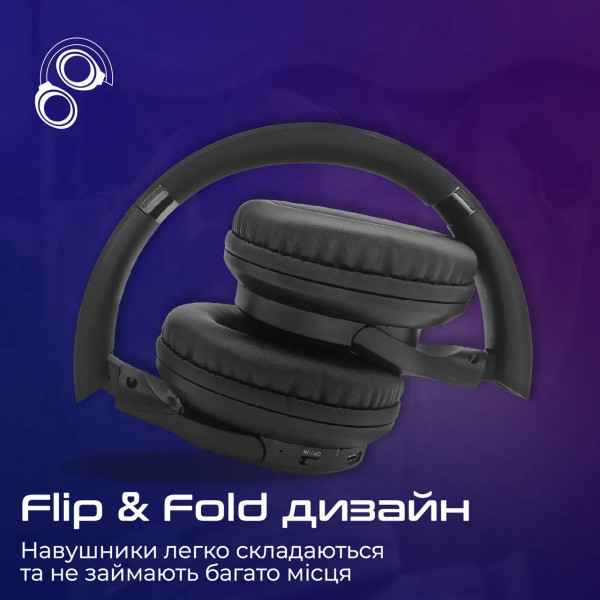 Фото - Наушники накладные беспроводные Promate laboca-pro.black
