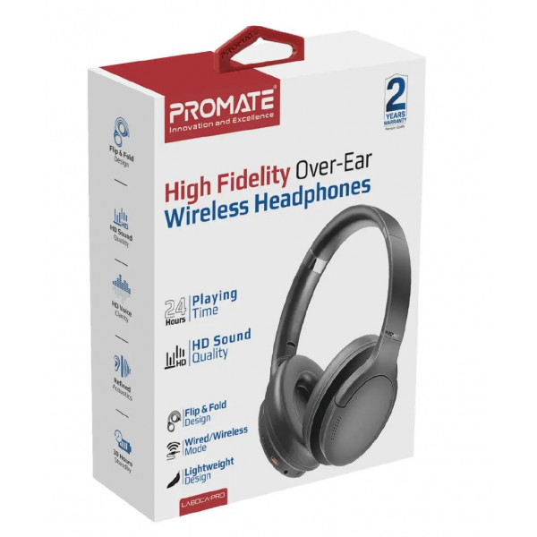Фото - Наушники накладные беспроводные Promate laboca-pro.black