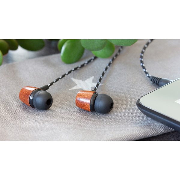 Фото - Наушники вкладыши REAL-EL Z-1720 Wooden