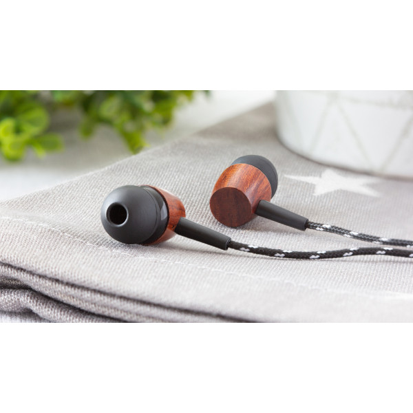 Фото - Наушники вкладыши REAL-EL Z-1720 Wooden