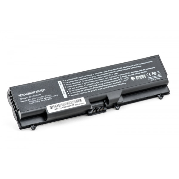 Фото - Аккумулятор для ноутбука PowerPlant IBM/LENOVO ThinkPad SL410K (FRU42T4795, IMSL40LH) 10.8V 5200mAh (NB00000069)