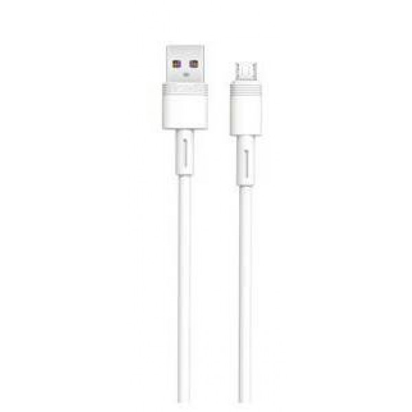 Фото - Кабель синхронизации данных XO microUSB NBQ166 5A/1m White (NB166-M-1-WH)
