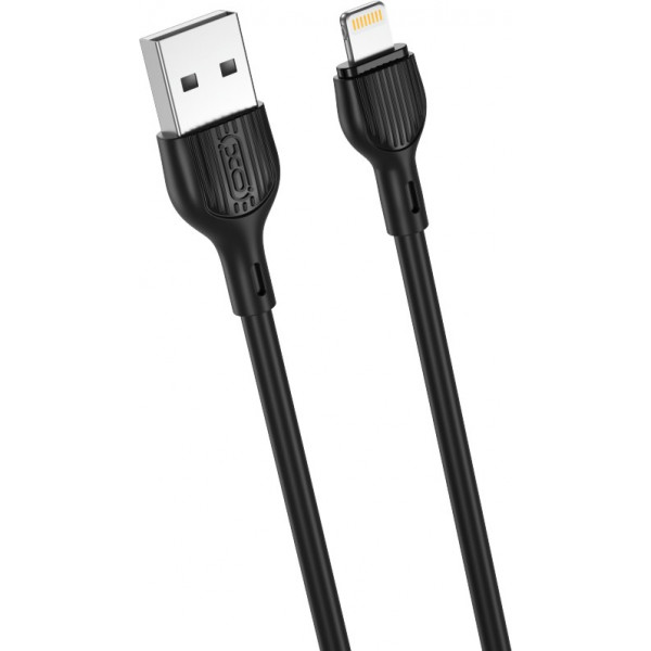 Фото - Кабель синхронизации данных XO Lightning NB200 2.1A/2m Black (NB200-L2-BK)