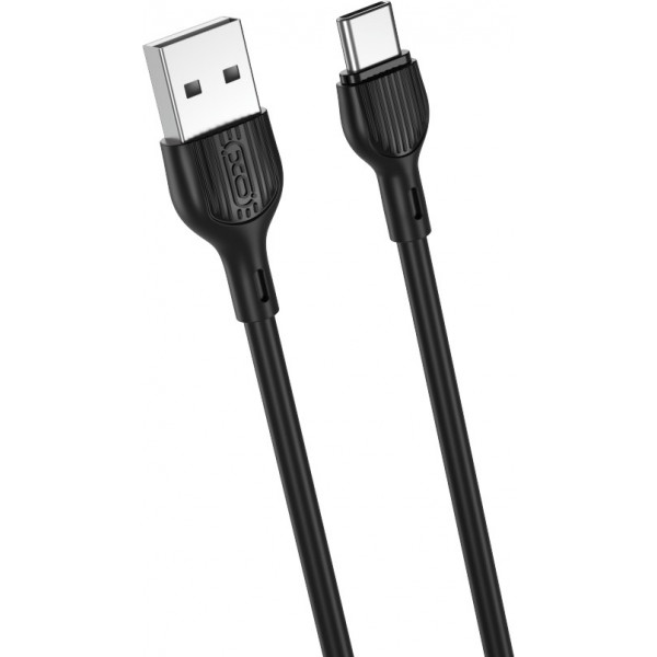 Фото - Кабель синхронизации данных XO Type-C NB200 2.1A/2m Black (NB200-TC-BK)