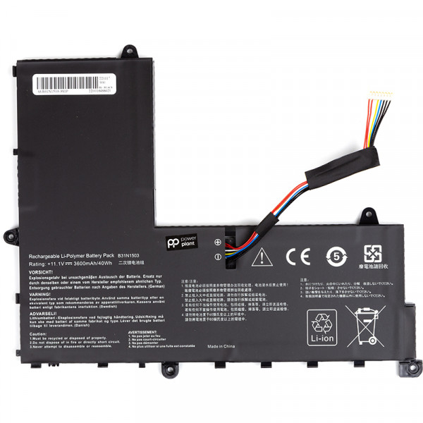 Фото - Аккумулятор для ноутбука PowerPlant ASUS EeeBook E202SA (B31N1503) 11.1V 3600mAh (NB431687) Фото - Аккумулятор для ноутбука PowerPlant ASUS EeeBook E202SA (B31N1503) 11.1V 3600mAh (NB431687)