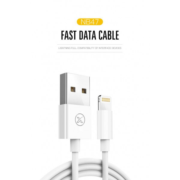 Фото - Кабель синхронизации данных XO USB A - Lightning 2.0 (NB47)