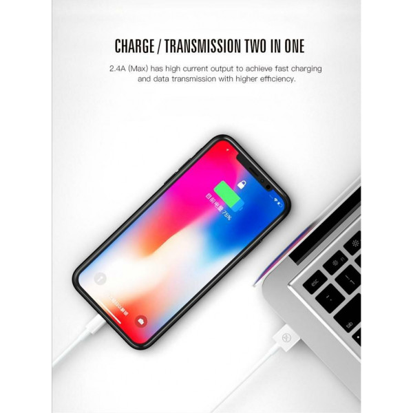 Фото - Кабель синхронизации данных XO USB A - Lightning 2.0 (NB47)