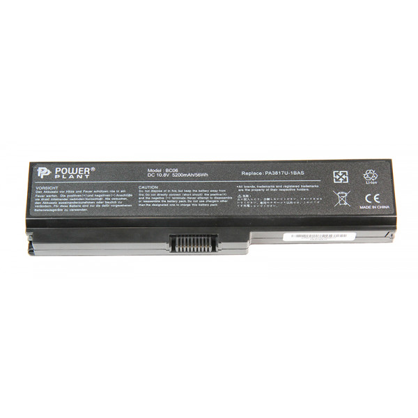 Фото - Аккумулятор для ноутбука PowerPlant TOSHIBA Satellite L750 (PA3817U-1BAS) 10.8V 5200mAh (NB510092)