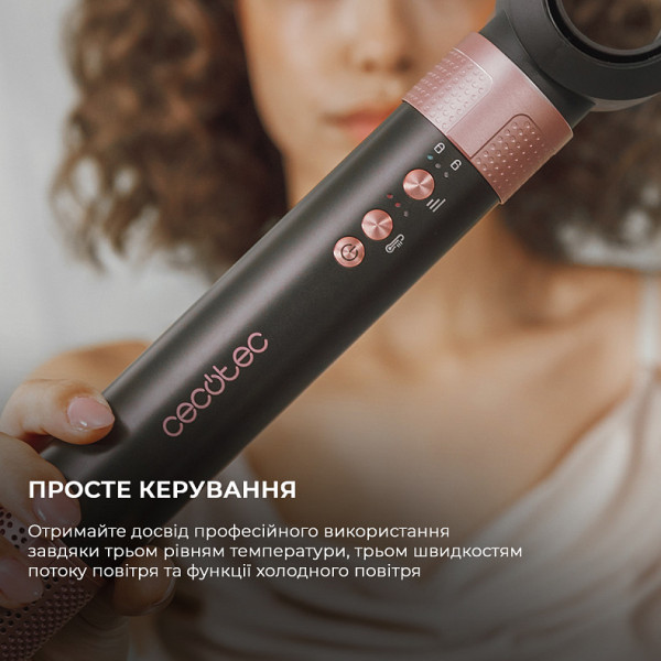 Фото - Стайлер Cecotec Bamba CeramicCare 14in1 AirGlam Black (CCTC-00251)