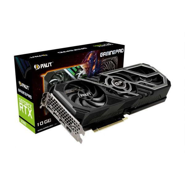 Фото - Видеокарта Palit GeForce RTX 3080 GamingPro OC 10GB GDDR6X 320bit (NED3090S19SB-132BA)