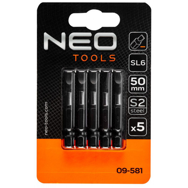 Фото - Набор бит для отвертки Neo Tools 09-581 NEО 5 шт.
