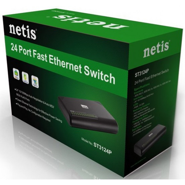 Фото - Коммутатор локальной сети (Switch) Netis ST3124P