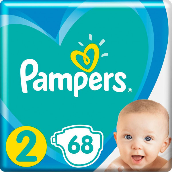 Фото - Одноразовые подгузники Pampers New Baby 2 68 шт. (8001090949653)