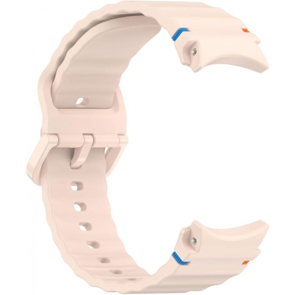 Фото - Ремешок для смарт-часов BeCover Ribbed Tape for Samsung Galaxy Watch (20mm) 3 41mm/4 40mm-44mm/5 40-44mm/6 40-44mm/7 40-44mm Pink (712047)