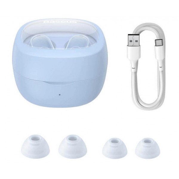Фото - Наушники вкладыши беспроводные TWS Baseus Bowie WM02 True Wireless Earphones Blue (NGTW180003)