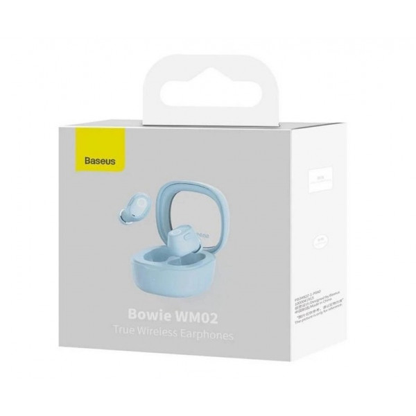 Фото - Наушники вкладыши беспроводные TWS Baseus Bowie WM02 True Wireless Earphones Blue (NGTW180003)