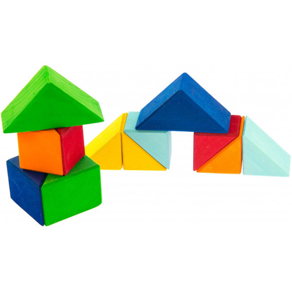 Фото - Конструктор деревянный nic Разноцветный треугольник (NIC523345)