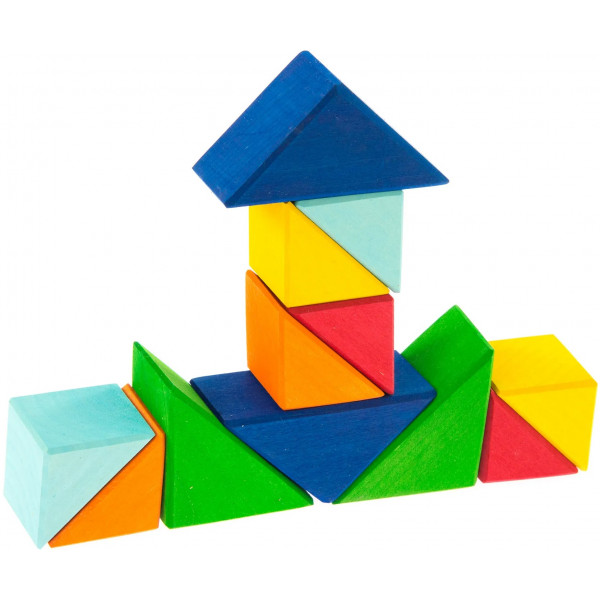 Фото - Конструктор деревянный nic Разноцветный треугольник (NIC523345)