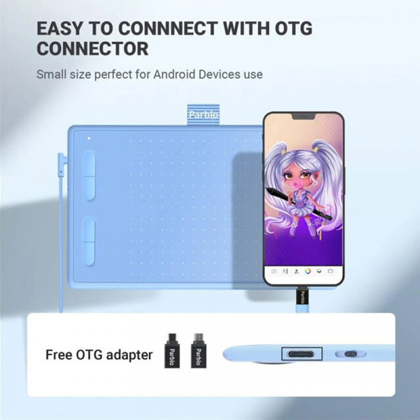 Фото - Графический планшет Parblo Ninos N7B Blue