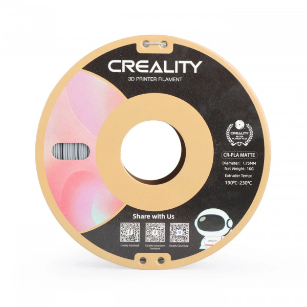 Фото - Нитка для PLA-картриджа Creality Filament 1.75 мм Gray (3301010299)