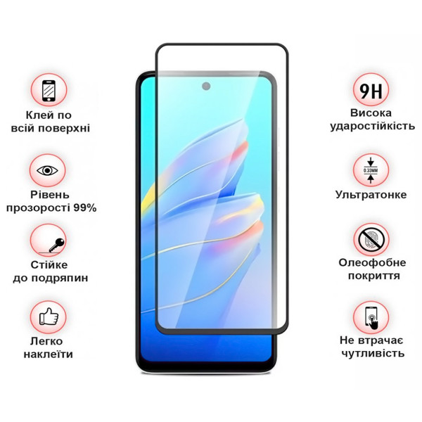 Фото - Защитное стекло для смартфона BeCover for Tecno Spark Go 2025/ Pop 9 4G (KL4h) Black (713682)