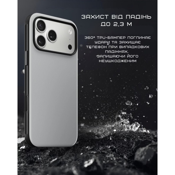 Фото - Чехол для смартфона Nomad Modern Case Lunar Gray for iPhone 17 Pro (NM014018858)