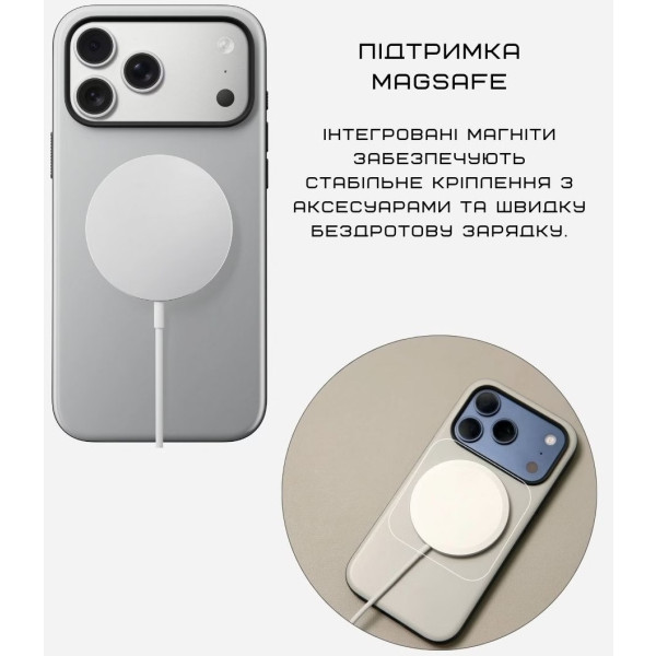 Фото - Чехол для смартфона Nomad Modern Case Lunar Gray for iPhone 17 Pro (NM014018858)