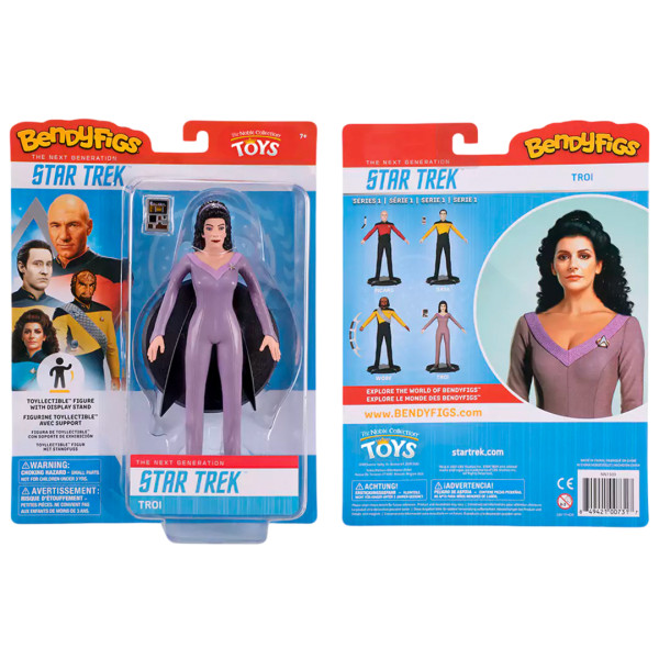 Фото - Коллекционная фигурка Noble Collection STAR TREK Counselor Troi Bendyfig (NN1509)
