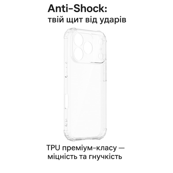Фото - Чехол для смартфона BeCover Anti-Shock for Apple iPhone 17 Pro Max Clear (713799)