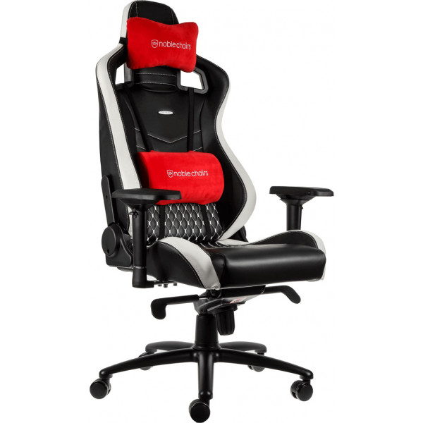 Фото - Кресло для геймеров Noblechairs EPIC Real Leather Black/White/Red