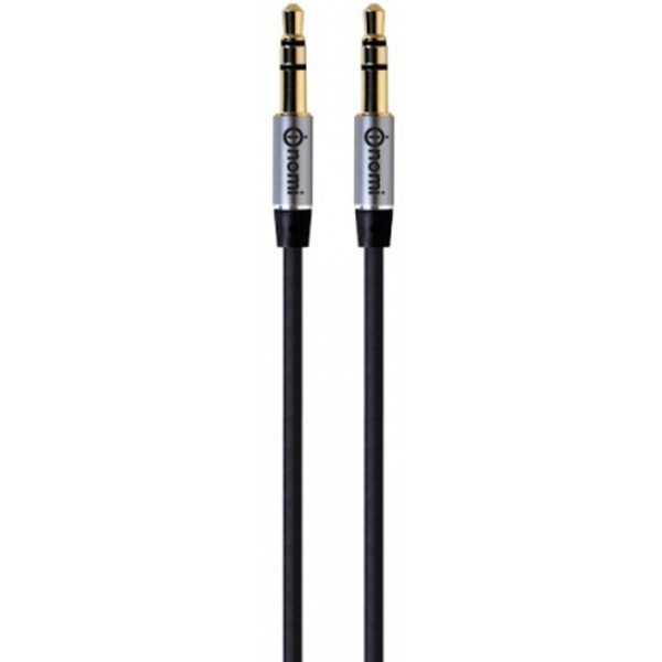 Фото - Кабель 3.5 мм - 3.5 мм Nomi AC 10x AUX 3.5 1m Black (181735)