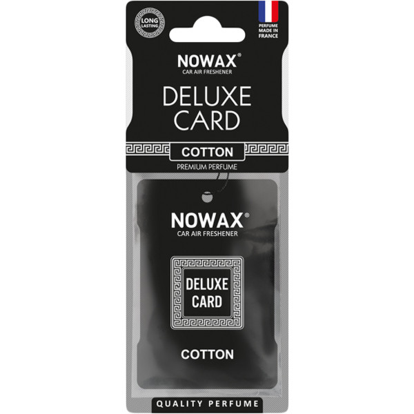 Фото - Ароматизатор для авто NOWAX целлюлозный Deluxe Card 6 г Cotton (NX07734)