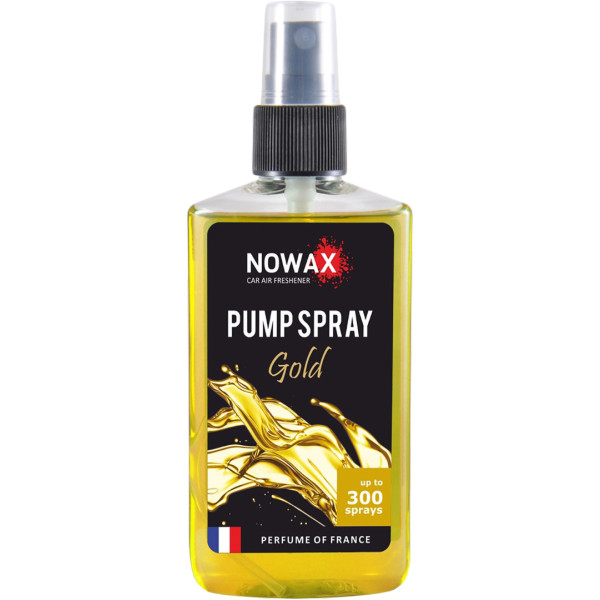 Фото - Ароматизатор для авто NOWAX PUMP SPRAY Gold 75 мл (NX07520)